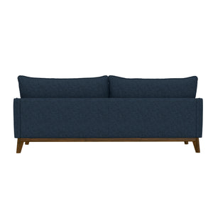 English Elm Wallace & Bay - Blue Mid-Century Modern Sofa in Navy Storm Fabric — 84" Wide, Easy-Care Upholstery, Stylish Durable Seating B361P384456