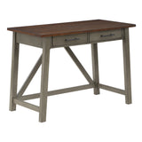 OSP Home Furnishings Milford Rustic Writing Desk Slate Grey