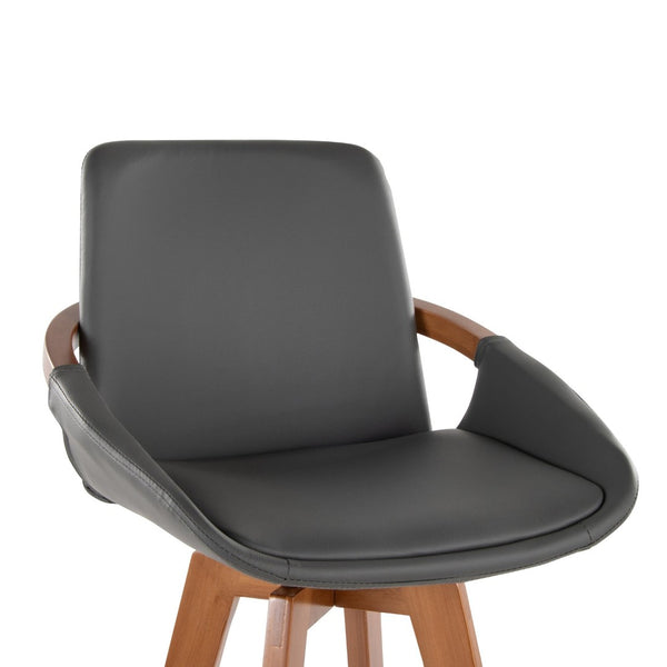 English Elm Dining/accent Chair Solid Wood Tapered Legs Cream Upholstery Mid-century Modern Seating B202P471172