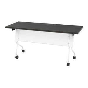 OSP Home Furnishings 5' Flip Top Nesting Training Table with Laminate Surface for Office and Event Use White 84225WS