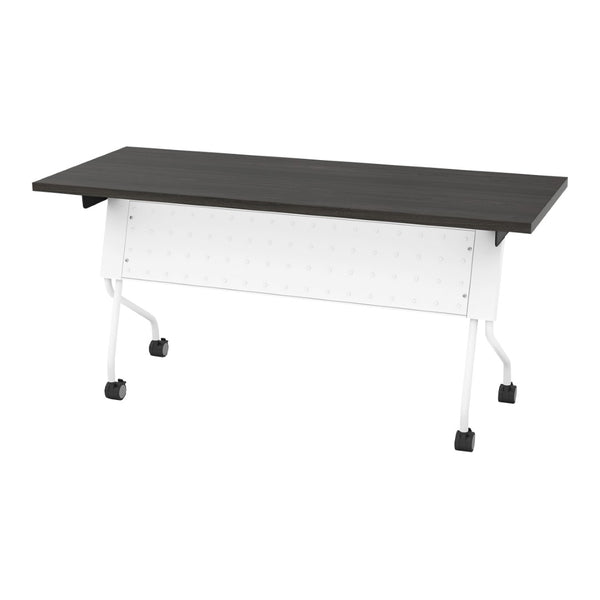 OSP Home Furnishings 5' Flip Top Nesting Training Table with Laminate Surface for Office and Event Use White 84225WS