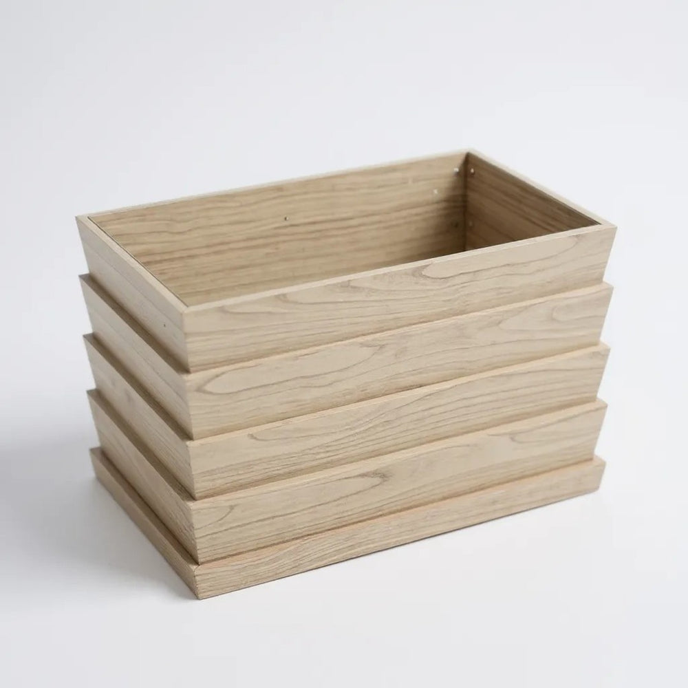 English Elm Rectanglar Aluminum Ridge Box Planter Ash Brown Powder Coat Patio Deck Herb Garden B2755P462210