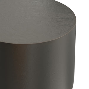 English Elm Anthony Cast Aluminum Side Table - Handcrafted Tulip Shape End Table in Antique Bronze & Brass Finish B136P239045