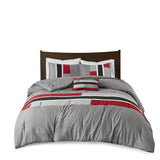 Mi Zone Pipeline Casual Comforter Set MZ10-188 Red