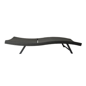 English Elm Christopher Knight Home® - Kauai Pe Wicker Chaise Lounge Set - Stylish, Adjustable Outdoor Seating For Ultimate Relaxation! 54087.00GRYMP2
