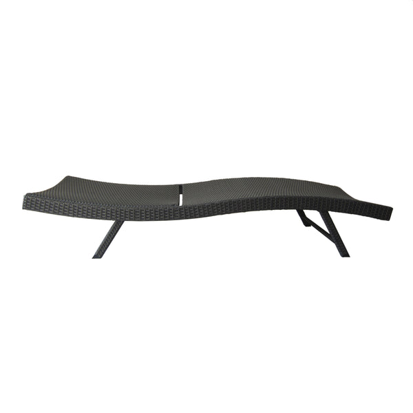 English Elm Christopher Knight Home® - Kauai Pe Wicker Chaise Lounge Set - Stylish, Adjustable Outdoor Seating For Ultimate Relaxation! 54087.00GRYMP2