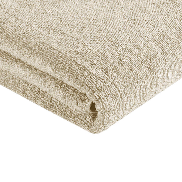 JLA Home 510 Design - 100% Cotton zero-twist 12-piece towel set — quick-dry, ultra-absorbent bath, hand & washcloths, OEKO-TEX certified Beige 5DS73-0217