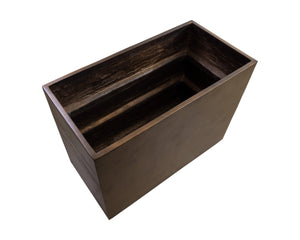 Sunpan LEILANI PLANTER - ELEGANT MODERN RECTANGULAR DESIGN FOR INDOOR AND OUTDOOR SPACES, ANTIQUE BRONZE Gold 111139