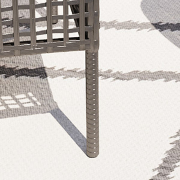English Elm 4 Piece Outdoor Pe Rattan Wicker Conversation Set with Tempered Glass Coffee Table Beige W2071P296910