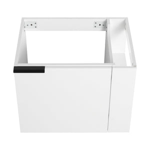 English Elm 24" Modern Bathroom Vanity Sink Combo - Stylish White Oak Cabinet With Soft-Close Doors & Storage W1972P204943