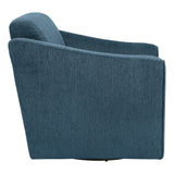 OSP Home Furnishings Cassie Swivel Arm Chair Navy