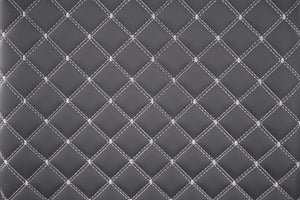 English Elm Sleek Gray Faux Leather Side Chairs Set of 2 with Diamond Stitching & Chrome Base, Modern Dining Comfort B011P220983