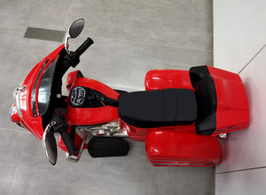 English Elm 12v Kids Electric Ride on Motorcycle with Led Lights Bluetooth Music and Storage Trunk Red W1760P237297