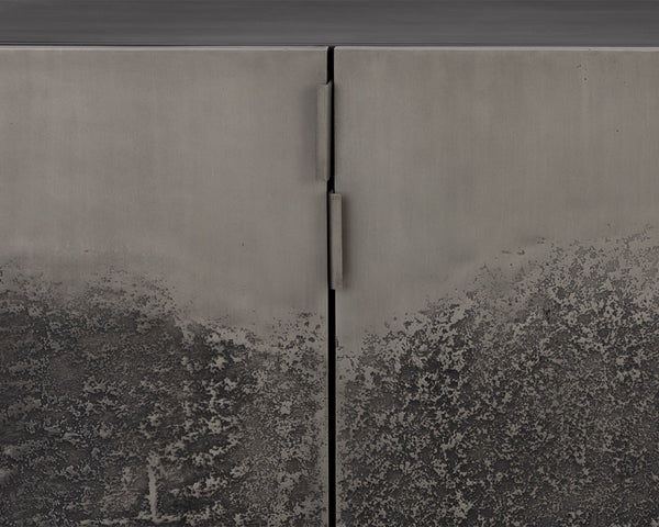 Sunpan Caddo Sideboard - Handcrafted Indian Design with Antique Nickel Doors, Stylish Storage Solution & More!