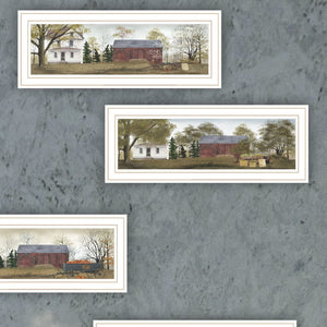 English Elm Trendy Decor 4u Four Seasons Pastoral Wall Art Set Billy Jacobs White Framed Prints B067P254119
