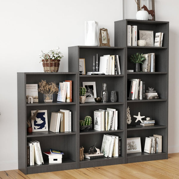 English Elm Bookcase Freestanding Wood 3 Shelf Adjustable Open Storage Unit for Home Office T3623P435531