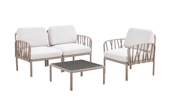 English Elm Patio Indoor/Outdoor Single Sofa Armchair With Weatherproof Cushions – Modern Comfort For Any Space W370S00039-GIGA