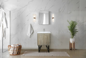 English Elm Rustic Acacia Bath Vanity With Cultured Marble Top – Stylish, Durable & Perfect For Small Spaces! B2731P259658-GIGA