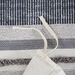 English Elm King/Cal King Serena 3-Piece Cotton Percale Duvet Cover Set with Fringe & Chenille Trims, Antimicrobial Protection B03596496