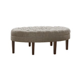 Madison Park Martin Modern/Contemporary Surfboard Tufted Ottoman FPF18-0263 Brown Multi