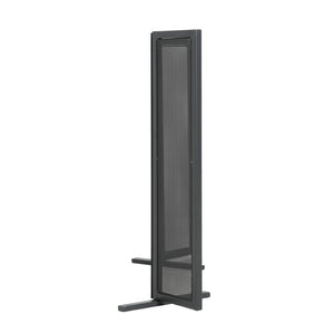 English Elm Quiana Three Panel Wrought Iron Hearth Screen Matte Black Mesh for Modern Loft Decor N775P386892B