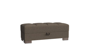 English Elm Primenest Zenaero Convertible Ottoman With Storage - Stylish Brown Chenille, Space-Saving Design B030P280989-GIGA