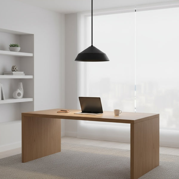 English Elm 14 Inch Matte Black Integrated Led Pendant Dimmable Etched Glass Kitchen Fixture B370P399324