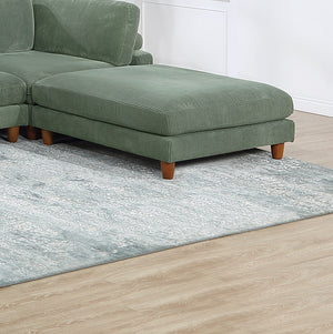 English Elm Contemporary Sage 6Pc Modular Sectional Set With Corduroy Upholstery - Versatile Comfort & Style B011S01159