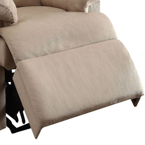 English Elm Beige Recliner Chair With Memory Foam Seat, Pillow-Top Arms & Effortless Reclining Mechanism B062P215435