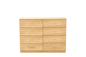 English Elm Modern Natural 8-Drawer Dresser with Waterproof Finish, Spacious Storage, Sleek Durable Bedroom Chest W1785P308517