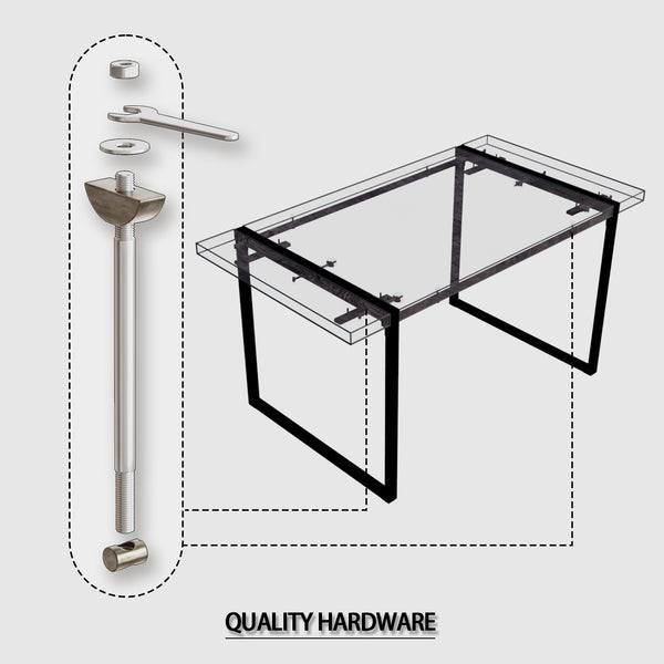 English Elm 59" Modern Black Mdf Dining Table Set With 4 Suede Chairs, Industrial Farmhouse Style For Comfort W2189S00628