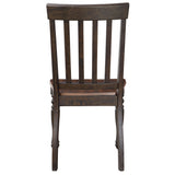 English Elm Madsunor Brown Dining Chairs With Turned Legs (Set Of 2)