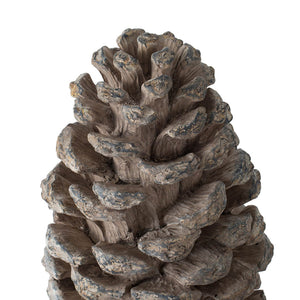 English Elm D7x14" Pinecone Table Decor Polyresin Accent – Tall Rustic Natural Home Centerpiece, 16x16x10 W2078P360284