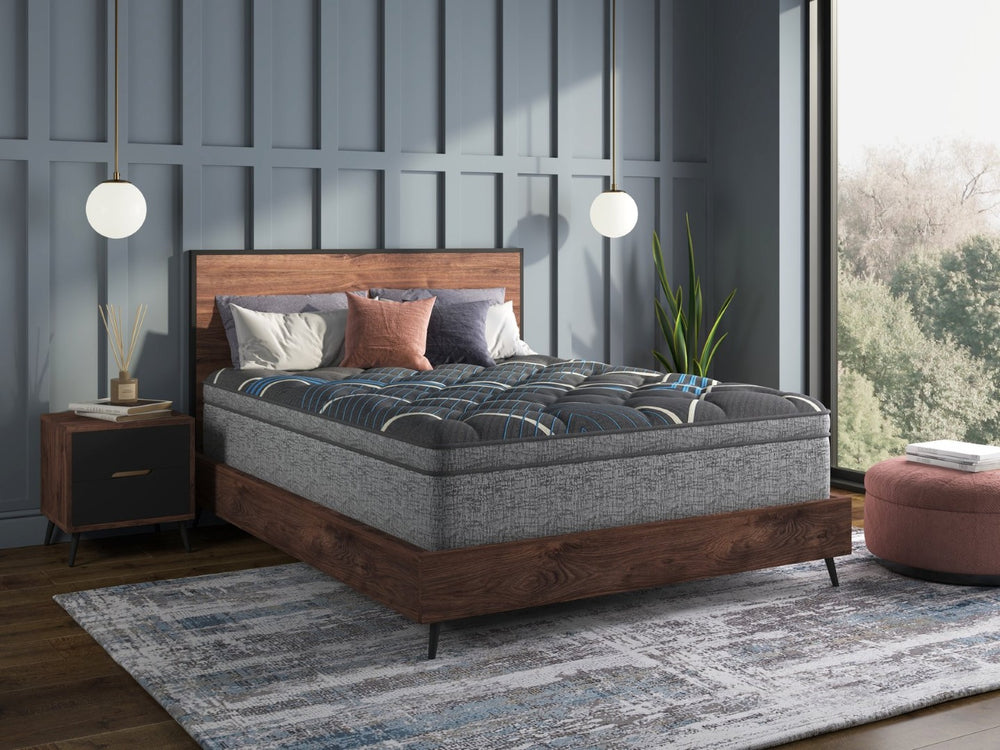 English Elm Restonic Comfort Care Plush Euro Top Hybrid Full Mattress with Pocketed Coil Support B123P299702