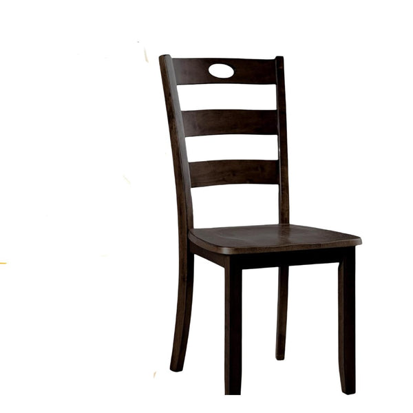 English Elm Transitional Counter Height 3pc Dining Set with USB Charging, Storage Shelves & Padded Seats Espresso 42 L x 41 W x 13 H B2741P381487