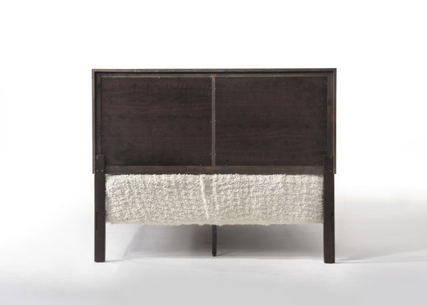 English Elm Madison Solid & Composite Wood Queen Bed with Raised Molding Headboard, Low Profile Footboard, 660lb PMID Espresso 86 L x 8 W x 4 H B2726S00417