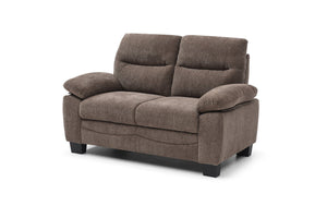 English Elm Summerton Plush Loveseat with Soap-Top Arms, Chenille Upholstery and Foam-Encased Coil Support Brown 31 L x 60 W x 15 H B078P349525