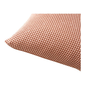English Elm Ria Cotton Throw Pillow Desert Pink Square Accent for Sofas Chairs and Bedroom Benches B2769P498432