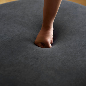 English Elm 90" Curved Sofa with Velvet Upholstery, Ergonomic Half-Moon 4-Seater with High-Density Foam Comfort Black B2735P320306