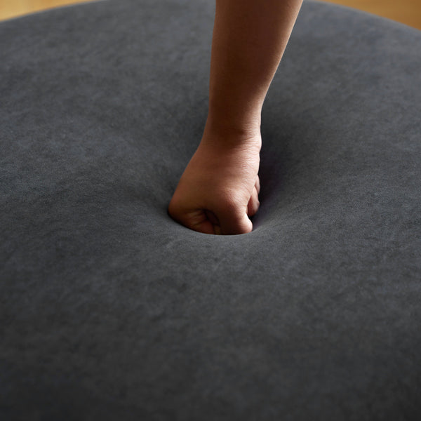 English Elm 90" Curved Sofa with Velvet Upholstery, Ergonomic Half-Moon 4-Seater with High-Density Foam Comfort Black B2735P320306