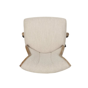 English Elm Christopher Knight Home® - SWIVEL&LIFT Modern Rollback Office Chair with Vertical Channel Stitching, Rubberwood Frame & Casters Beige+Natural 71885.00FBGENTL