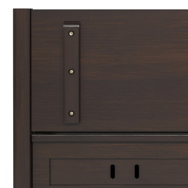 English Elm Connaught Handcrafted Entryway Storage Bench With Shelf - Timeless Chestnut Design & Seating Solution B136P203419