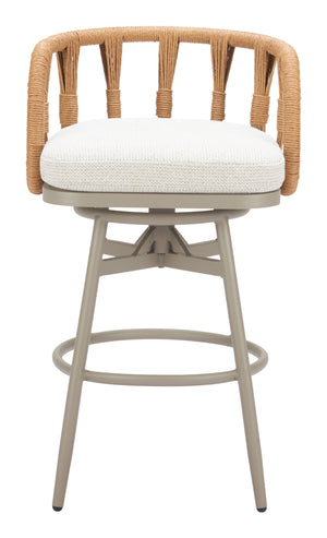 Zuo Modern Safal Swivel Barstool - Stylish Multicolor Design With Durable Fabric & Modern Hospitality Appeal Multicolor 100% Polyester,Aluminum,100% Polyethylene 704143-zuo-modern