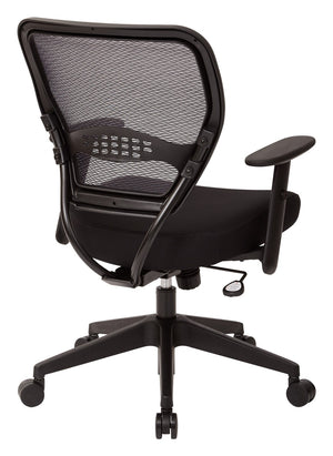 OSP Home Furnishings Managers Executive Office Chair with Airgrid Back Lumbar Support and Ergonomic Padded Seat 5500
