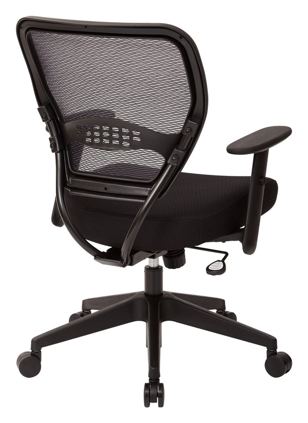 OSP Home Furnishings Managers Executive Office Chair with Airgrid Back Lumbar Support and Ergonomic Padded Seat 5500