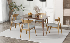 English Elm Christopher Knight Home® - Set Of 2 Retro-Inspired Rubberwood Chairs With Ergonomic Support & Plush Cushions For Comfort N759P307037B