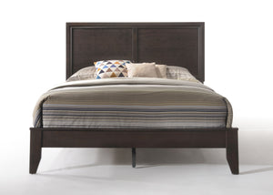 English Elm Madison Solid & Composite Wood Queen Bed with Raised Molding Headboard, Low Profile Footboard, 660lb PMID Espresso 86 L x 8 W x 4 H B2726S00417