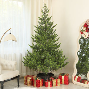 English Elm Homcom 7Ft Realistic Cedar Christmas Tree With 2901 Tips, Easy Setup, Durable & Safe For Holidays W2225P249641