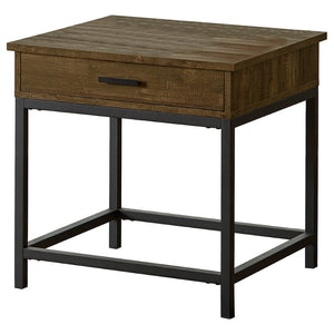 English Elm Golden Oak Lift Top Coffee Table and End Set with Hairpin Legs Storage B062S01437