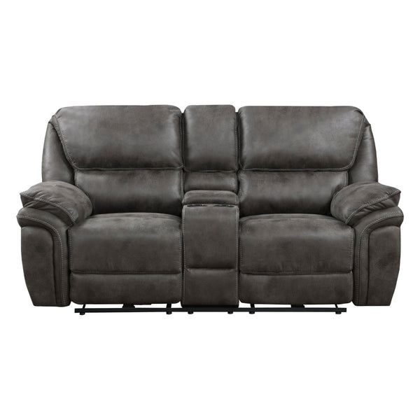 English Elm Plush Power Reclining Sofa Set 3 Piece Microfiber Living Room Usb Charging Suite Gray B011S01288